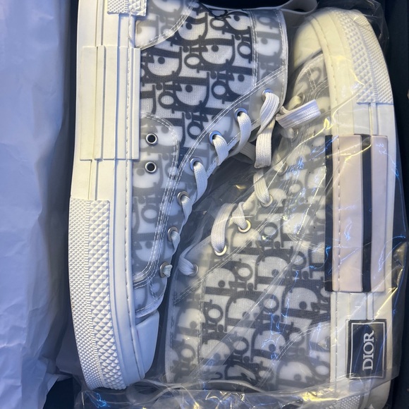 Men’s DiorB-23 hi top oblique canvas sneaker, size 41 - Picture 5 of 11